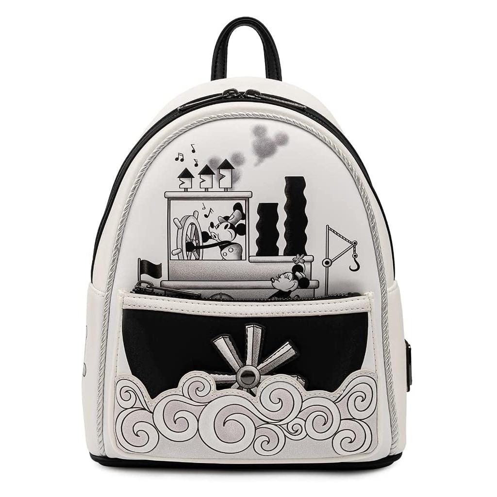 Рюкзак шкільний Loungefly Disney - Mickey Mouse Steamboat Willie Music Cruise Mini Backpack (WDBK1657)