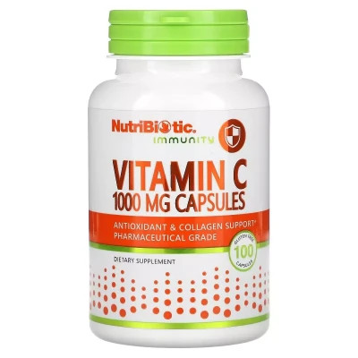 Вітамін NutriBiotic Вітамін C, 1000 мг, Vitamin C, 100 капсул (NBC-00270)