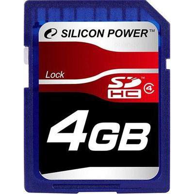 Карта пам'яті Silicon Power 4Gb SDHC class 4 (SP004GBSDH004V10)