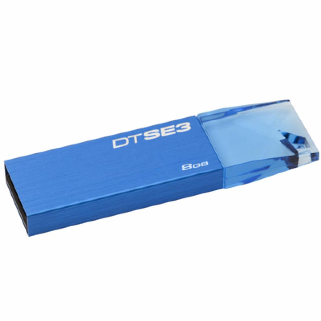 USB флеш накопичувач Kingston 8Gb DataTraveler SE3 blue (KC-U688G-3YB)