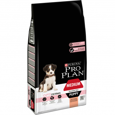 Сухий корм для собак Purina Pro Plan Dog Medium Puppy з лососем і рисом 12 кг (7613035120389)