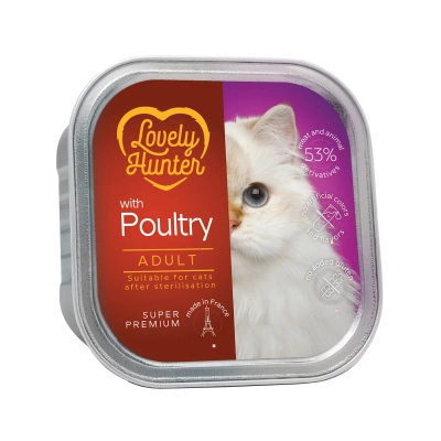 Вологий корм для кішок Lovely Hunter With chicken for sterilised cats 85 г (LHU45709)