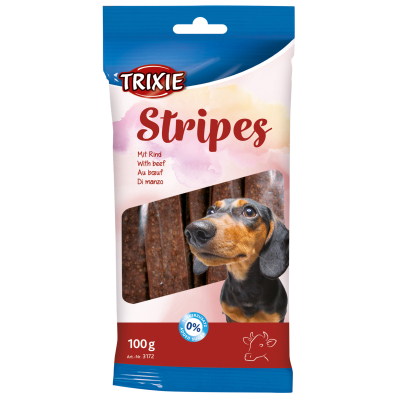 Ласощі для собак Trixie Stripes Light з яловичиною 10 шт 100 г (4011905031729)