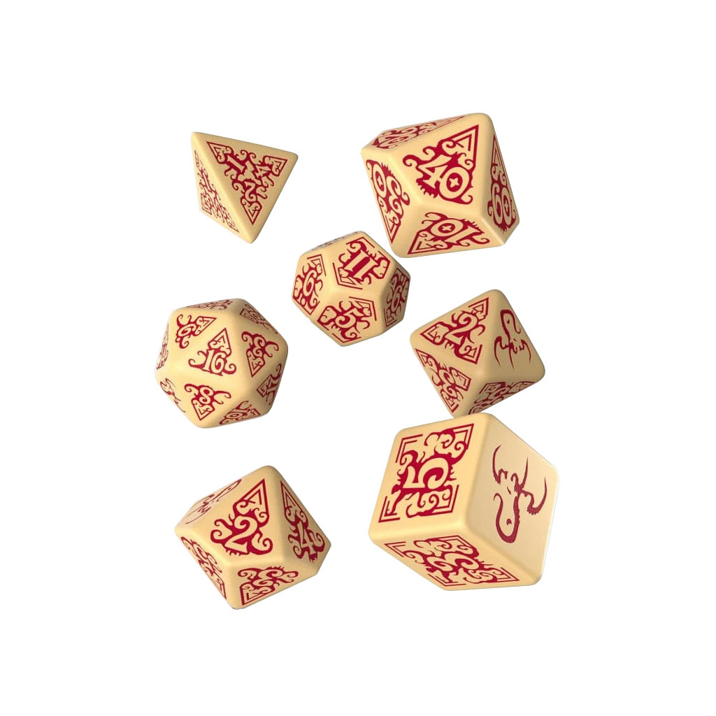 Набір кубиків для настільних ігор Q-Workshop Call of Cthulhu Masks of Nyarlathotep Dice Set (7 шт) (SCTX1N)