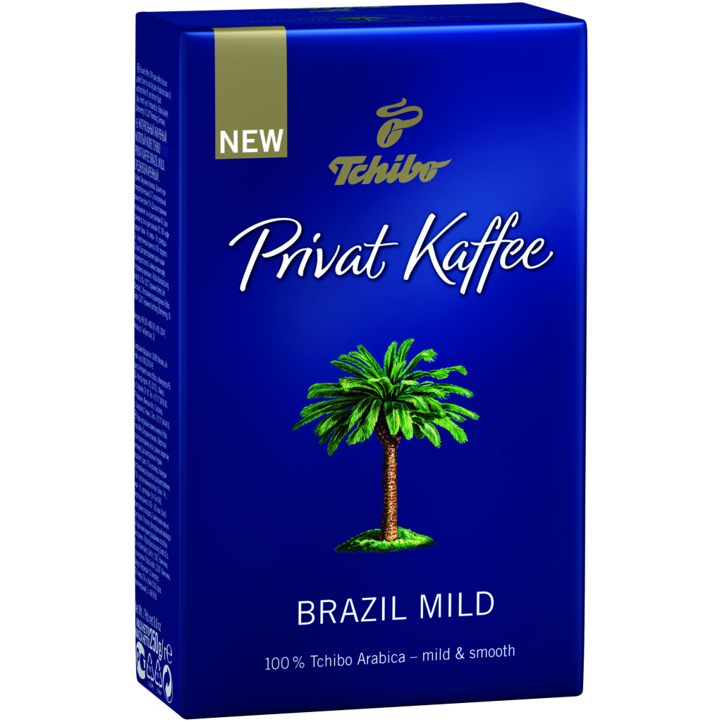 Кава Tchibo Privat Kaffee Brazil Mild мелена 250 г (4046234659733)