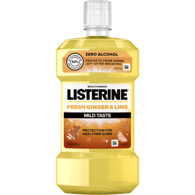 Ополіскувач для порожнини рота Listerine Свіжість імбиру та лайму 500 мл (3574661562056)