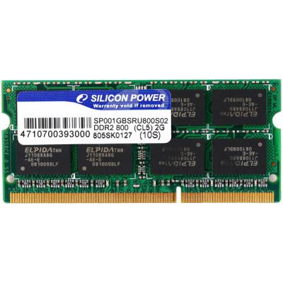 Модуль пам'яті для ноутбука SoDIMM DDR2 1Gb 800 MHz Silicon Power (SP001GBSRU800S02/*Q02)