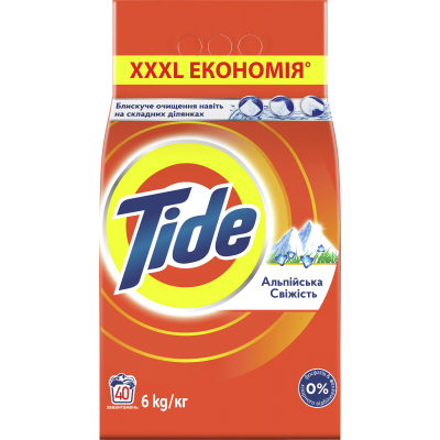 Пральний порошок Tide Альпийская свежесть 6 кг (5413149837997)