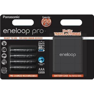 Акумулятор Panasonic Eneloop Pro AAA 930 mAh * 4 + Case (BK-4HCDEC4BE)