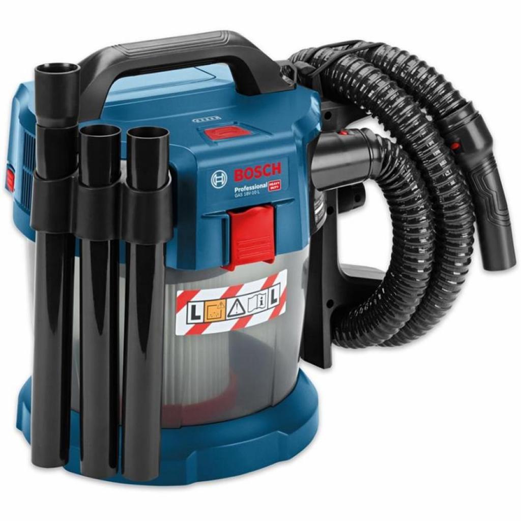 Пилосос будівельний Bosch GAS 18V-10 L акумуляторний, 18В, 4.7кг (без ак і ЗП) (0.601.9C6.300)