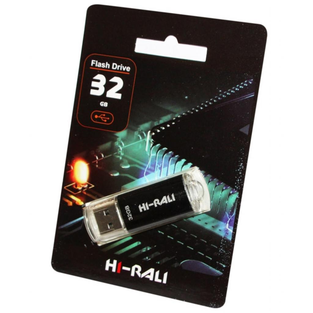 USB флеш накопичувач Hi-Rali 32GB Rocket Series Black USB 2.0 (HI-32GBVCBK)