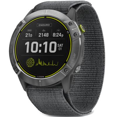 Смарт-годинник Garmin Enduro, Silver w/Gray Body,Gray Sport Loop Band (010-02408-00)