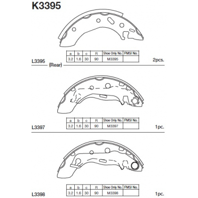 Гальмівні колодки KASHIYAMA K3395