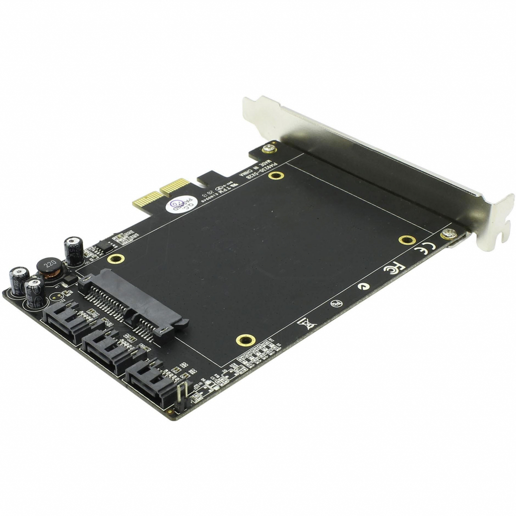 Контролер RAID SSD+SATAIII 6Gbps 4ch (3HDD+1SSD) MarvelHyper Duo PCI-E ST-Lab (A-550)