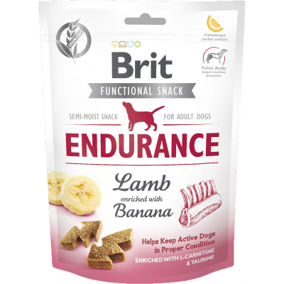 Ласощі для собак Brit Care Endurance ягня з бананом 150 г (8595602540006)