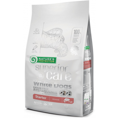 Сухий корм для собак Nature's Protection NP Superior Care White Dogs Grain Free Starter All Breeds 1. (NPSC45669)