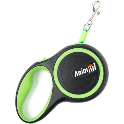 Повідок для собак AnimAll S до 15 кг 3 м (салатово-чорний) (2000981120207)