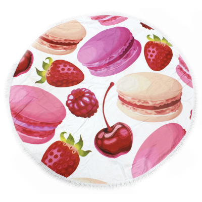 Рушник MirSon пляжний №5075 Summer Time Fruit Macaroons 150x150 см (2200003947830)