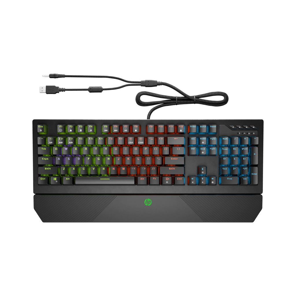 Клавіатура HP Pavilion Gaming 800 LED 108key Red Switch USB Black (5JS06AA)