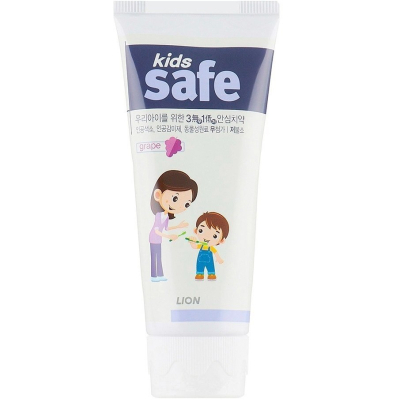 Дитяча зубна паста Lion Kids Safe 3-12 років Виноград, 90 г (8806325611493)