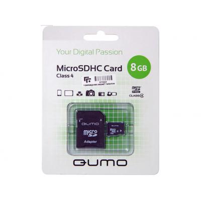 Карта пам'яті Qumo 8Gb microSDHC class 4 (QM8GMICSDHC4)