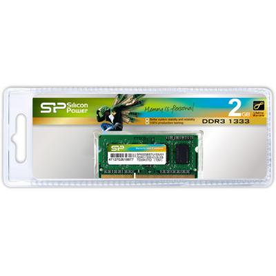 Модуль пам'яті для ноутбука SoDIMM DDR3 2Gb 1333 MHz Silicon Power (SP002GBSTU133V02/V01)