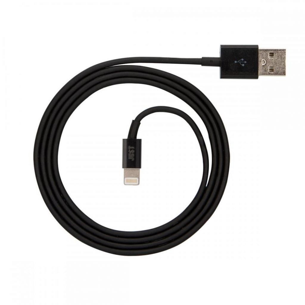 Дата кабель USB 2.0 AM to Lightning 1.0m Simple Black Just (LGTNG-SMP10-BLCK)