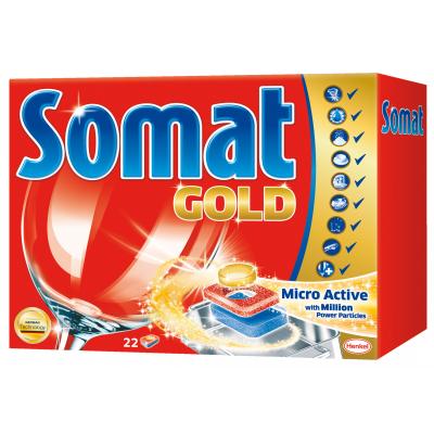 Таблетки для посудомийних машин Somat Голд 22 шт (9000100930598)