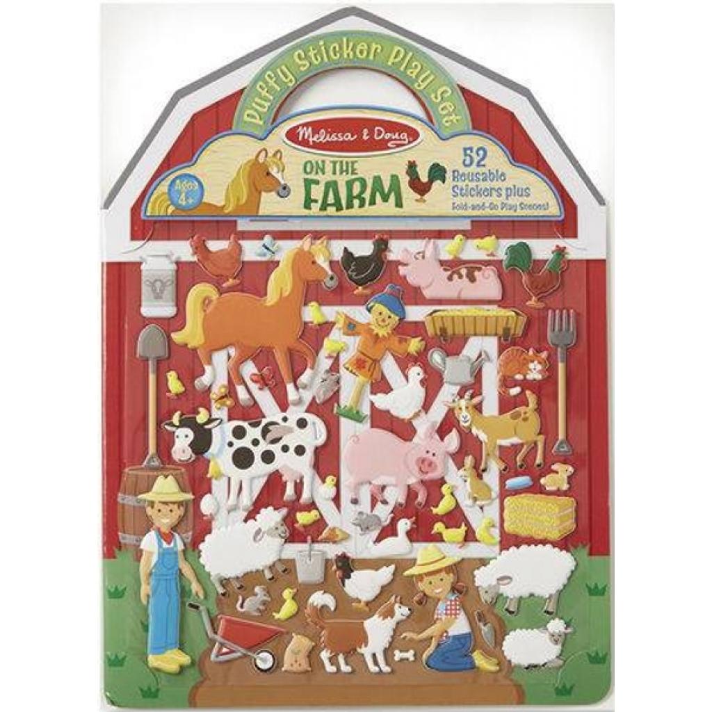 Набір для творчості Melissa&Doug Багаторазові наклейки Ферма (MD19408)