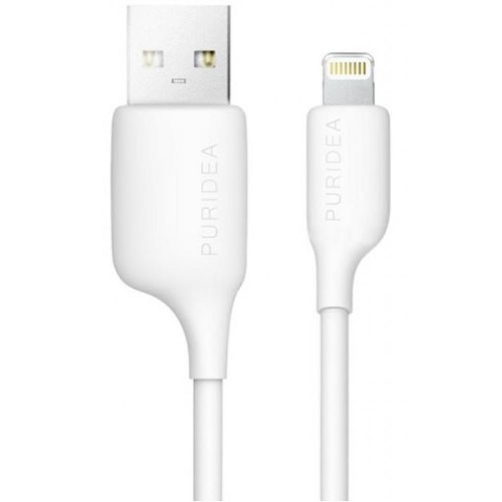 Дата кабель USB 2.0 AM to Lightning 1.2m White Puridea (L02-White)