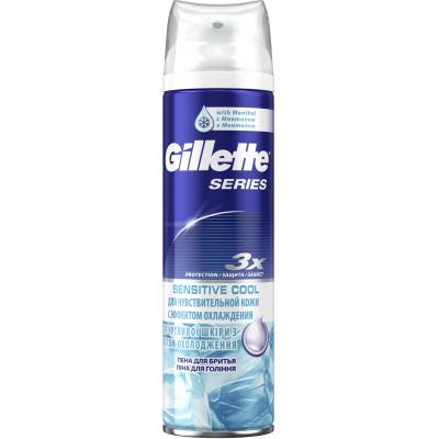 Піна для гоління Gillette Sensitive Cool 250 мл (7702018457984)