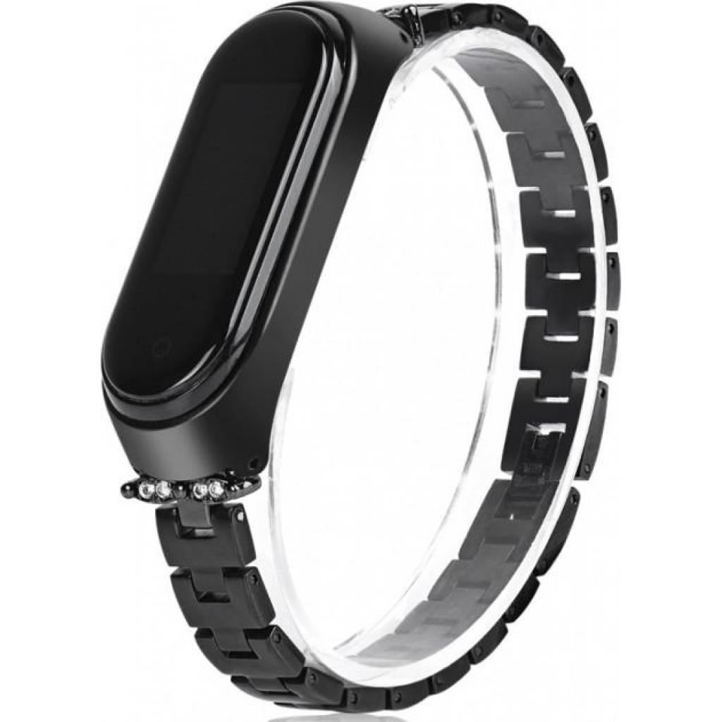 Ремінець до фітнес браслета XoKo Metel для Xiaomi Mi Band 3/4 Black (XK-XM-NJ-Black)