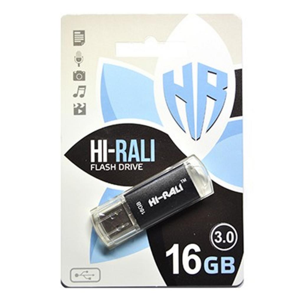 USB флеш накопичувач Hi-Rali 16GB Rocket Series Black USB 2.0 (HI-16GB3VCBK)