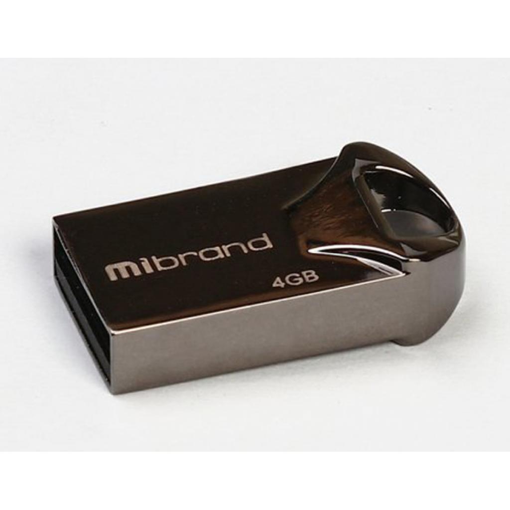 USB флеш накопичувач Mibrand 4GB Hawk Black USB 2.0 (MI2.0/HA4M1B)