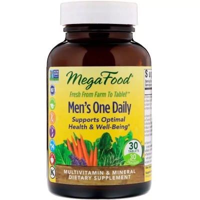 Мультивітамін MegaFood Мультивітаміни для чоловіків, Men's One Daily, 30 таблеток (MGF-10106)