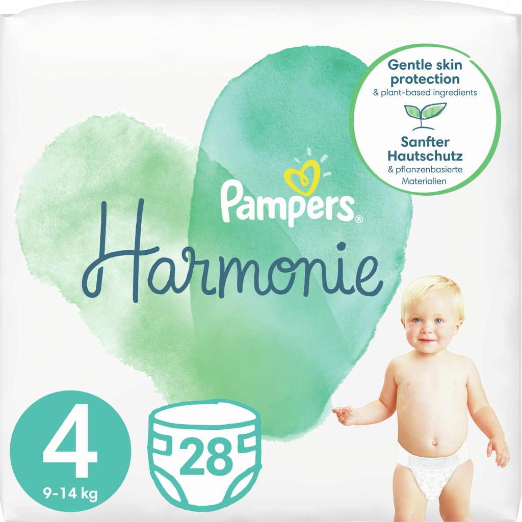 Підгузок Pampers Harmonie Розмір 4 (9-14 кг) 28 шт. (8006540156636)