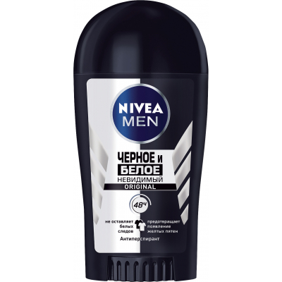 Антиперспірант Nivea Невидимий Захист для чорного та білого стік 40 мл (42213635)