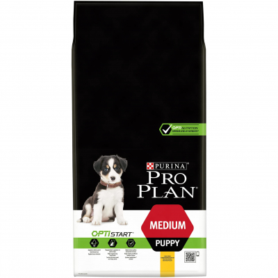 Сухий корм для собак Purina Pro Plan Dog Medium Puppy з високим вмістом курки 12 кг (7613035120402)