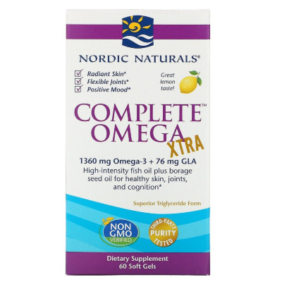 Жирні кислоти Nordic Naturals Омега Комплекс з лимоном, Екстра, 1000 мг, Complete Omega Xt (NOR-01801)