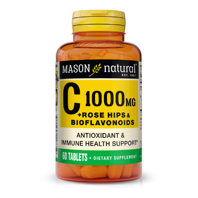 Вітамін Mason Natural Вітамін С 1000мг, з шипшиною та біофлавоноїдами, Vitamin C P (MAV11735)