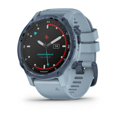 Смарт-годинник Garmin Descent Mk2S, Mineral Blue/ SeaFoam, GPS Dive Computer, EMEA (010-02403-07)