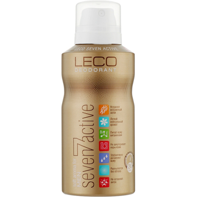 Антиперспірант Leco Seven Active Gold For Men 150 мл (XL 10009)