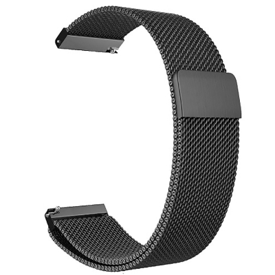 Ремінець до смарт-годинника BeCover Milanese Style для Samsung Galaxy (20mm)/Watch 5/ Watch 4.../Gear S2 Classic/Gear Sport Gray (707673)