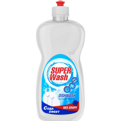 Засіб для ручного миття посуду Super Wash Сода 500 мл (4820096035245)