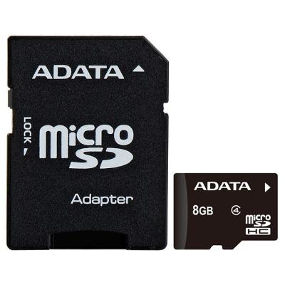 Карта пам'яті ADATA 8GB microSD class 4 (AUSDH8GCL4-RA1)