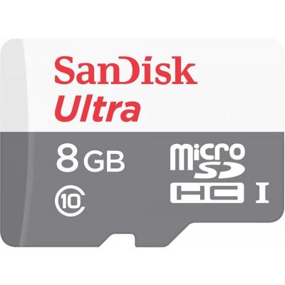 Карта пам'яті SanDisk 8GB microSDHC class 10 UHS-I Ultra (SDSQUNB-008G-GN3MN)