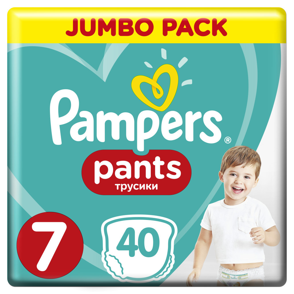 Підгузок Pampers Pants Розмір 7, 17+ кг, 40 шт (8001841133737)