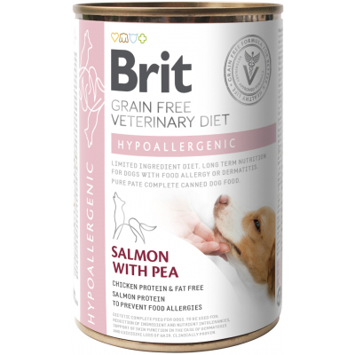 Консерви для собак Brit GF VetDiets Dog Hypoallergenic 400 г (8595602535873)