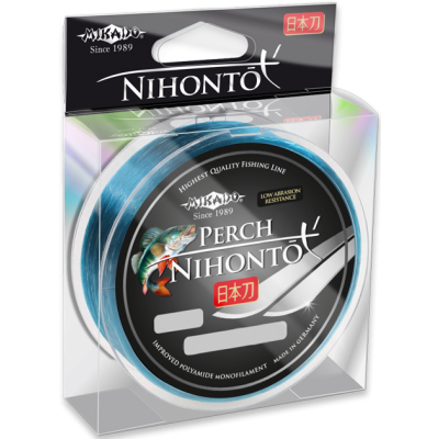 Волосінь Mikado Nihonto Perch 150 м 0,24 мм 7,75 кг Blue (ZNP-024)