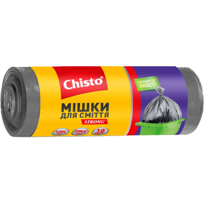 Пакети для сміття Chisto Strong 120 л 10 шт. (4823098407898)